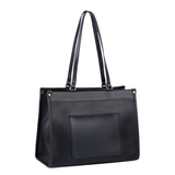 Black Pebbled Tote Bag
