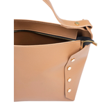 Brown Studded Tote Bag