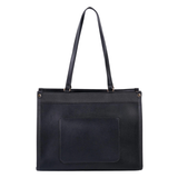 Black Pebbled Tote Bag
