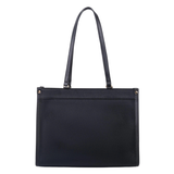Black Pebbled Tote Bag