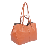 Rust Handled Tote Bag